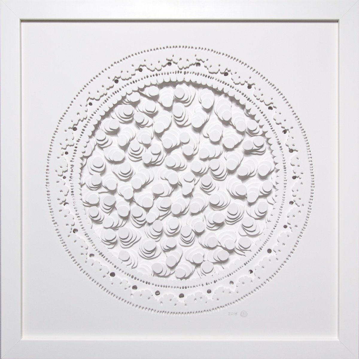 Geometric Abstract Sculpture By Olga Skorokhod, 21 X 21", Chaos, Original Artwork