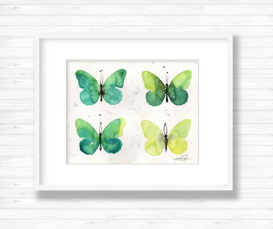 Four Butterflies 5 - Butterfly Art by Kathy Morton Stanion