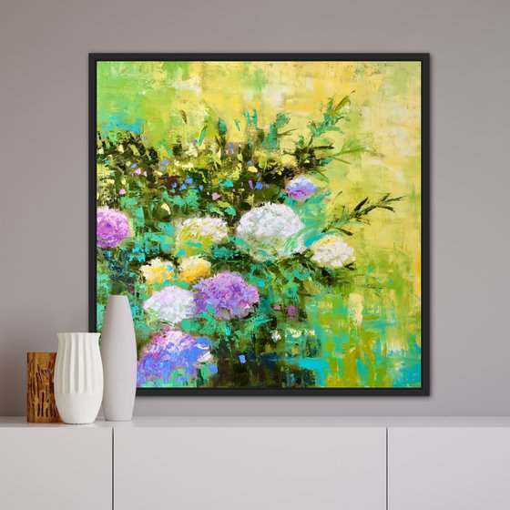 Abstract flowers 60-60cm