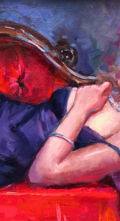 Red Couch by Emily Lane
