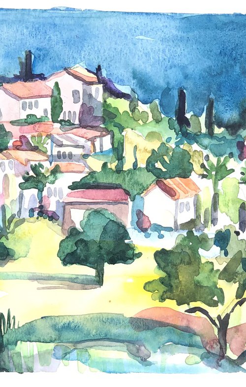 Provencal village, france by Annie Meier