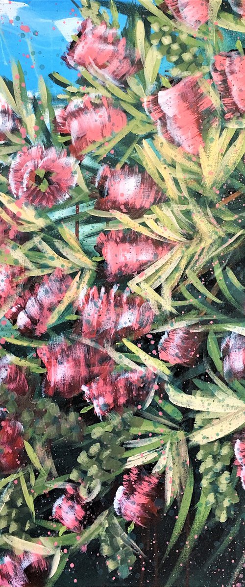 Our Adventure Begins - Bottle Brush Flowers by HSIN LIN
