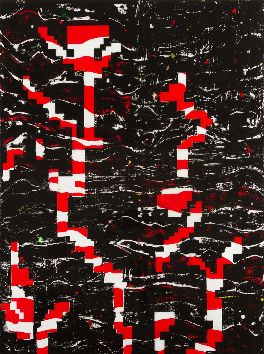 Geo Ribbon By Sarah Teasdale, 36 X 48, Artwork For Sale On Artfinder