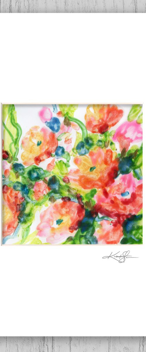 Encaustic Floral 32 by Kathy Morton Stanion