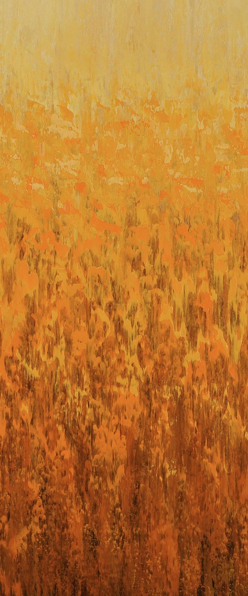 Rising Heat - Color Field by Suzanne Vaughan