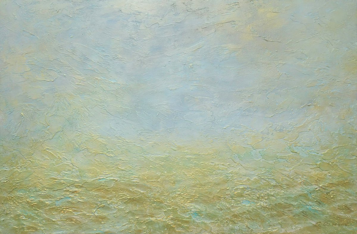 Abstract Ocean Waves by Sveta Osborne