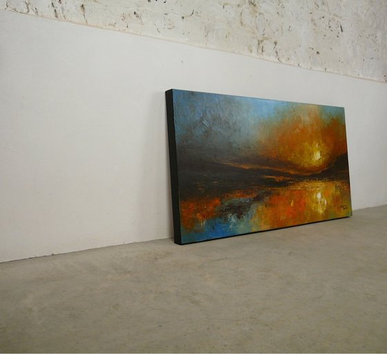 Brilliant Shore  (Large Seascape, 120x60cm)