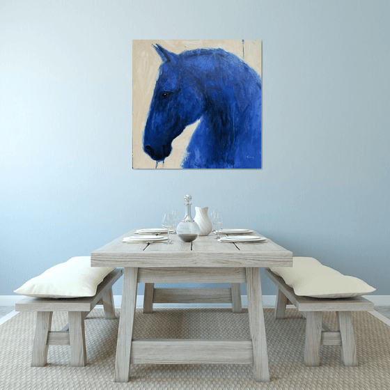 Blue horse