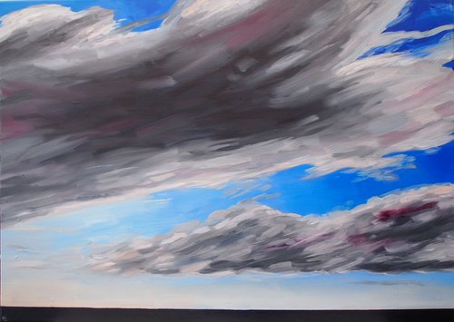 Clouds Over Sea 3 by Kitty  Cooper