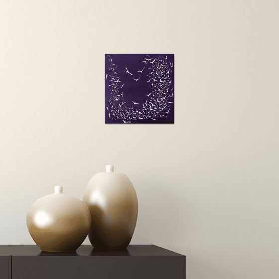 Soul Birds on Purple - small, gorgeous