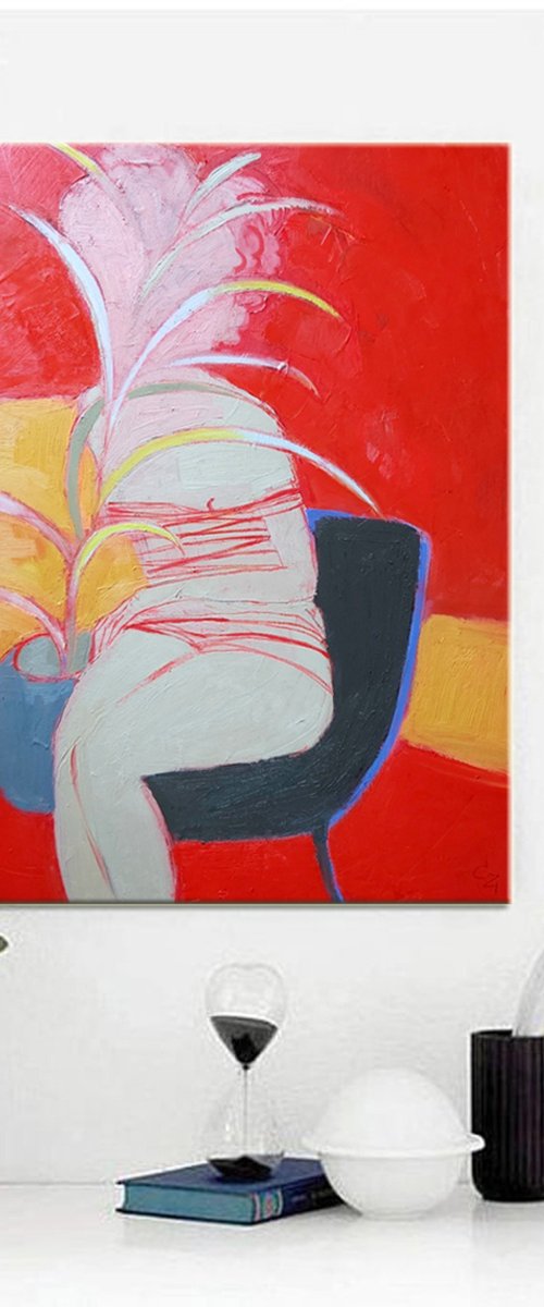 Red interior by Victoria Cozmolici