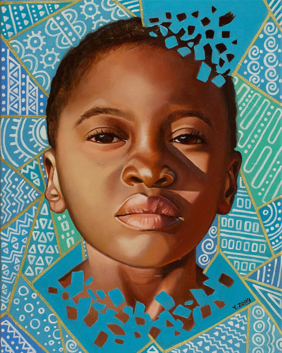 African girl portrait by Yue Zeng