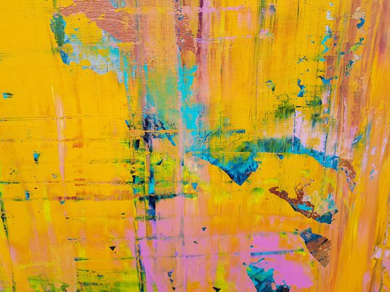 All the love I have - XXL colorful abstract painting