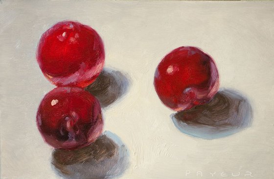 three young plums