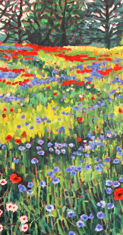 Cornflower Meadow by Zoe Elizabeth Norman