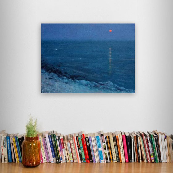 Moonrise Off Algarve Coast