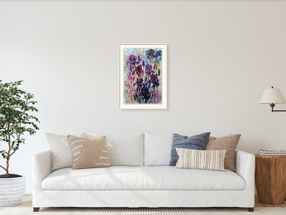 Fantasy with Flowers 339: paper 59x42cm