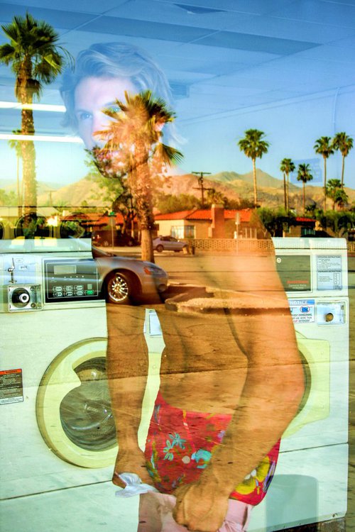 LONESOME LAUNDERER Palm Springs CA by William Dey