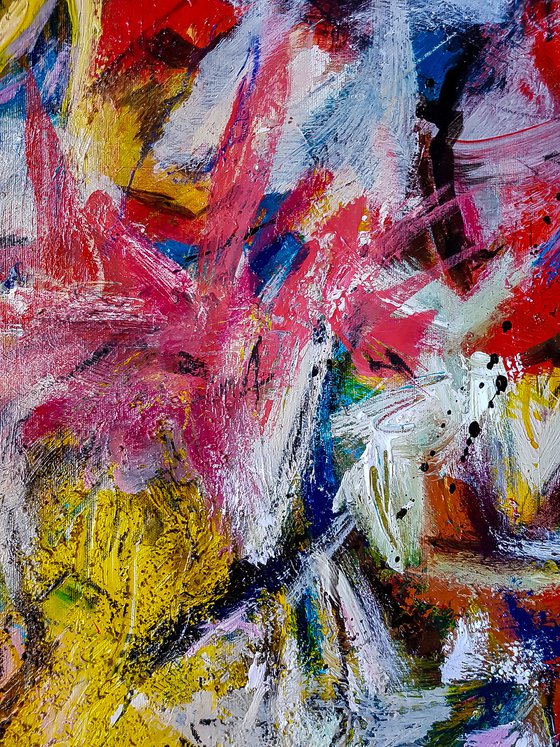 -Auctions- Abstract Expressionism painting In the style of Willem de Kooning by Retne