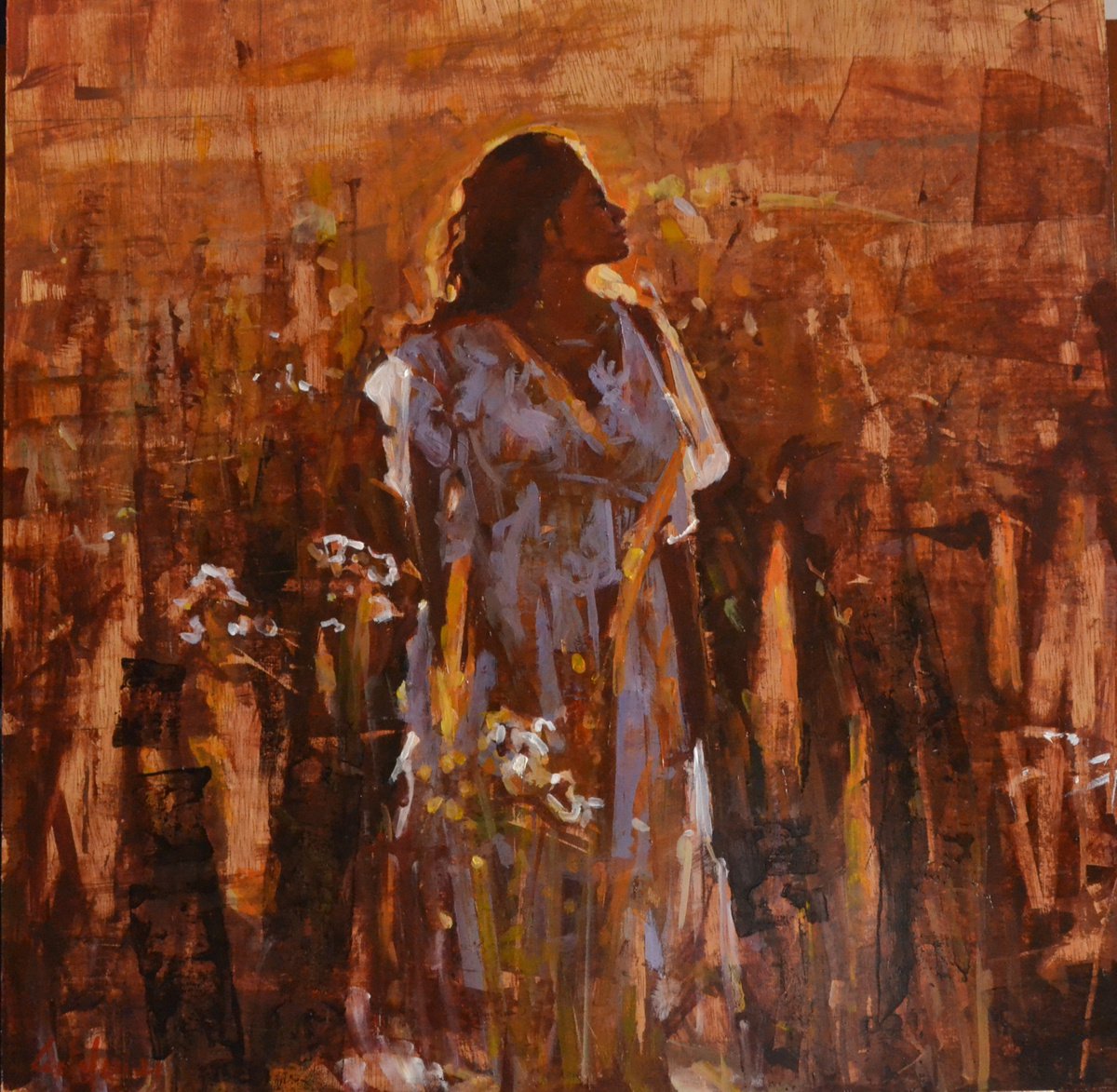 In The Wheat Fields By Marco Ortolan, 17 X 17, Artwork For Sale On Artfinder