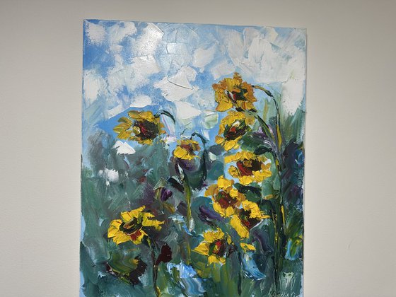Sunflowers landscape