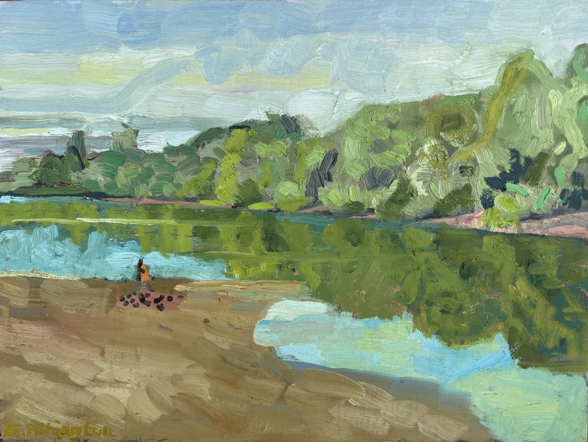 Isleworth Riverside By Emma Pilkington, 17 X 13, Artwork For Sale On Artfinder
