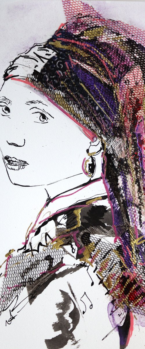 Girl with Pearl Earring by Antigoni Tziora