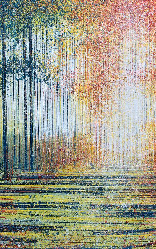 Spring Trees At Sunset by Marc Todd