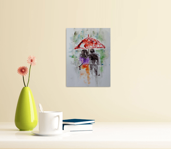 ME,YOU and a Spring rain../gift idea/free shipping in USA