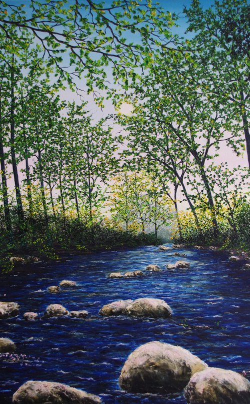 A Secret Forest river by Hazel Thomson