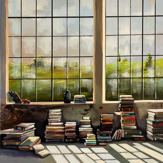 Morning in the old library