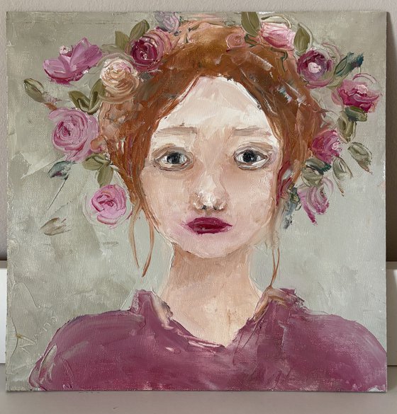 Spring Floral Crowned Muse Portrait