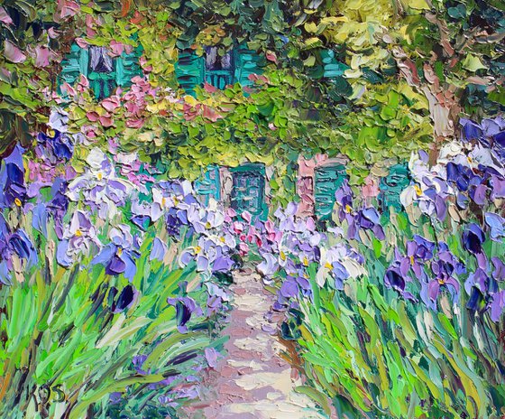 Monet's Iris Garden At  Giverny