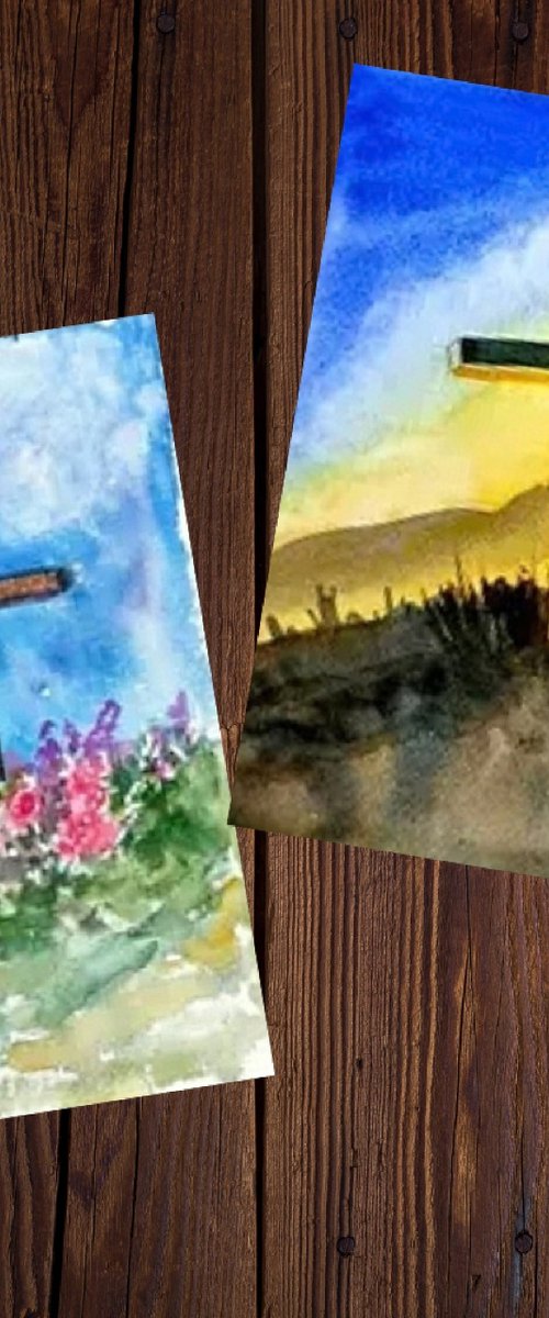 The Christian Cross Set of 2 by Asha Shenoy