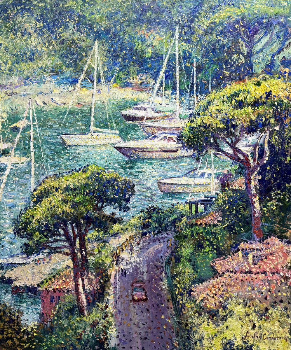 Radiant Amalfi Coast By Andrii Chebotaru, 39 X 47, Artwork For Sale On Artfinder