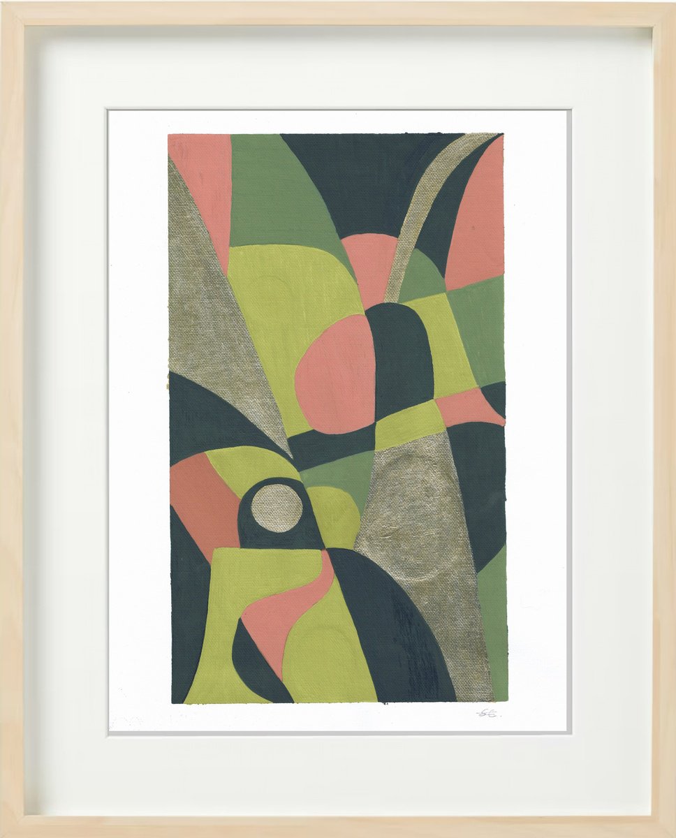 Abstract Acrylic Painting By Carla Sa Fernandes, 17 X 21, Ss3.S2, Original Artwork