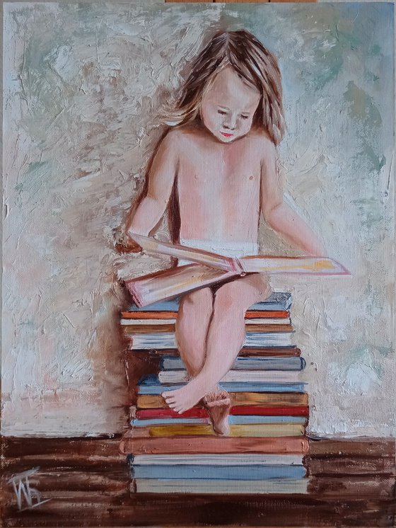 Little Girl with a Book