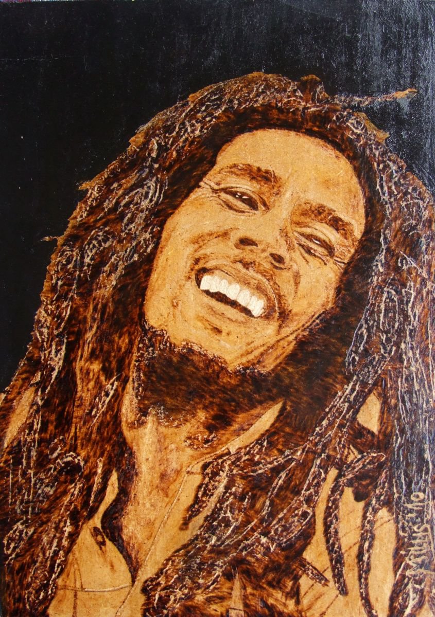 Jamaican Lion (Bob Marley) by MILIS Pyrography | Artfinder