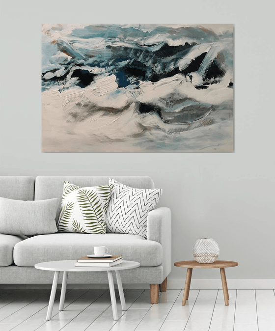 water flows Acrylic painting by Tiny de Bruin | Artfinder