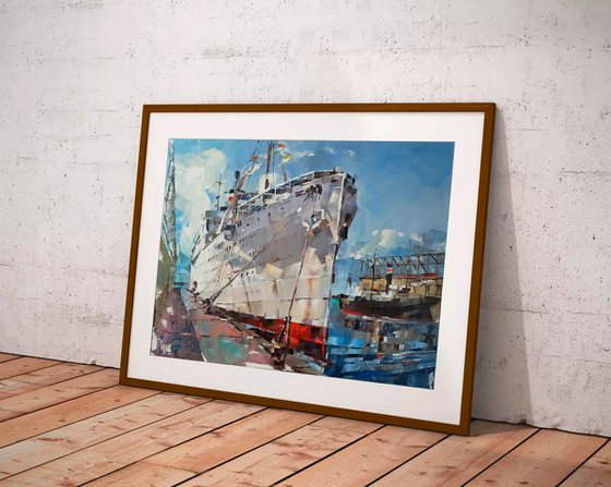 Passenger Ship "MS MILWAUKEE" Series "Ocean Liners & Fine Art" part #5