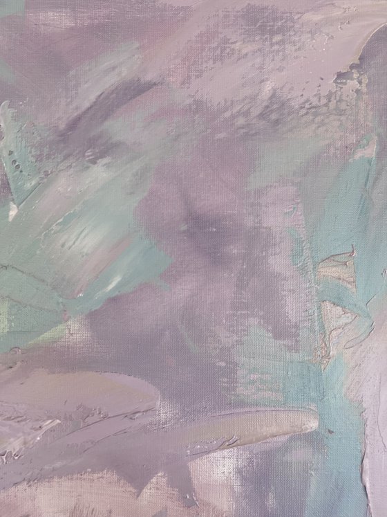 TENDERNESS - lavender abstraction, lilac abstraction.