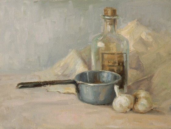 Still-life with Metal Pot