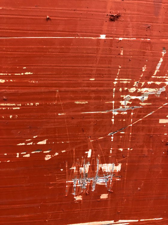 Old, Red, & Once Striped (30x48in)