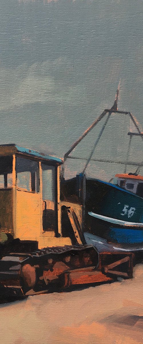Dozer and Boat by Andrew Morris