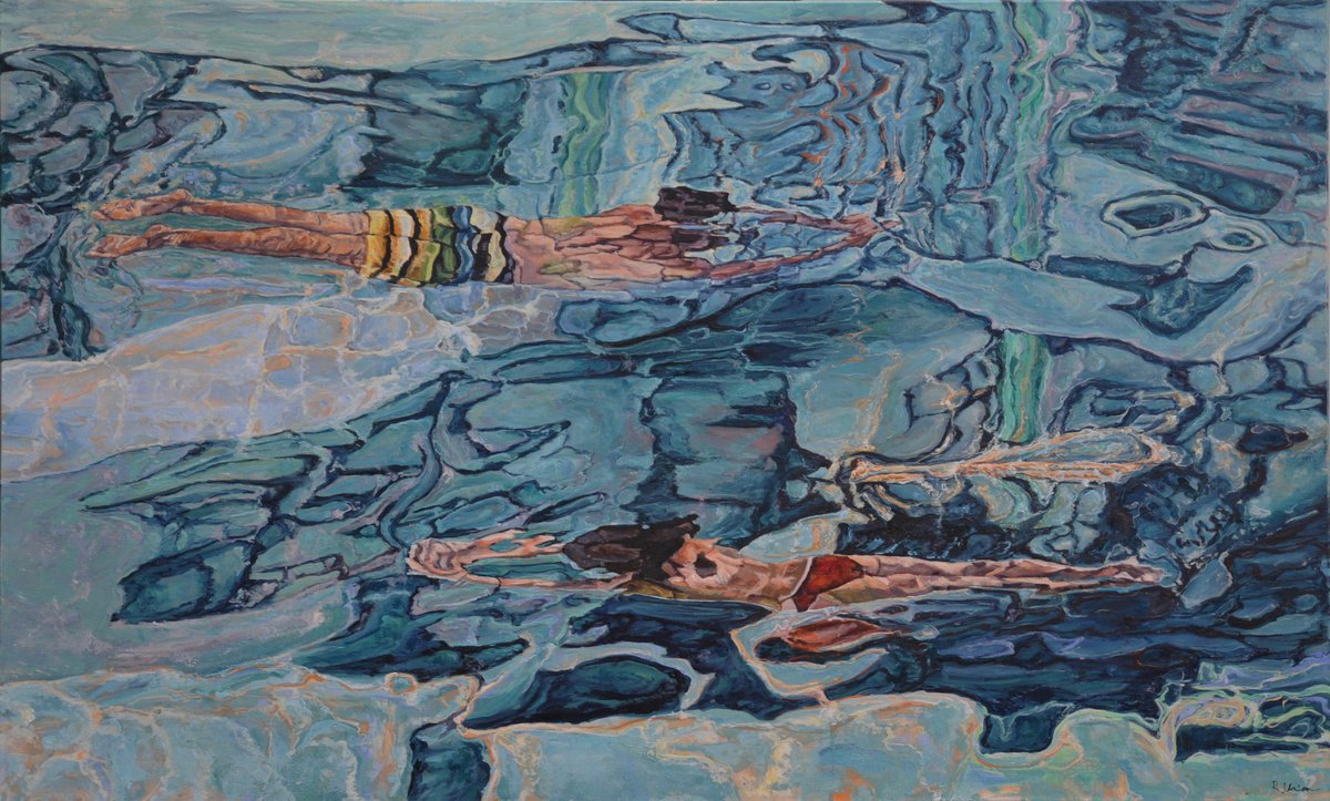 Impressionistic Portrait Oil Painting By Fuensanta Ruiz Urien, 56 X 34, No Pienses Mas,..., Original Artwork