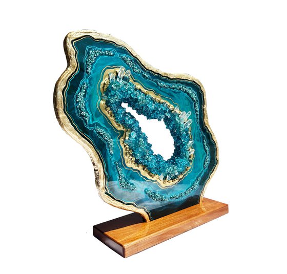 Geode Slice "Malachite"