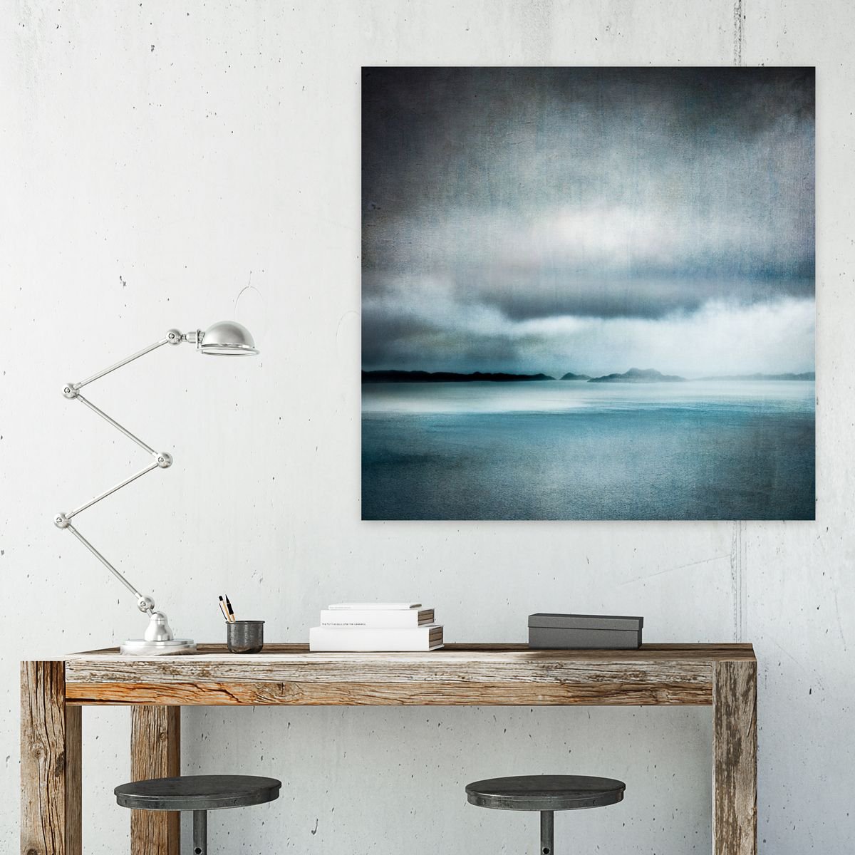 Island Home - impressionist style island abstract by Lynne Douglas