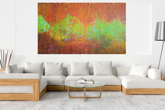 Lost in Alaska - XXL abstract painting