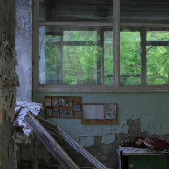 #32. Pripyat kindergarten room 2 - XL size