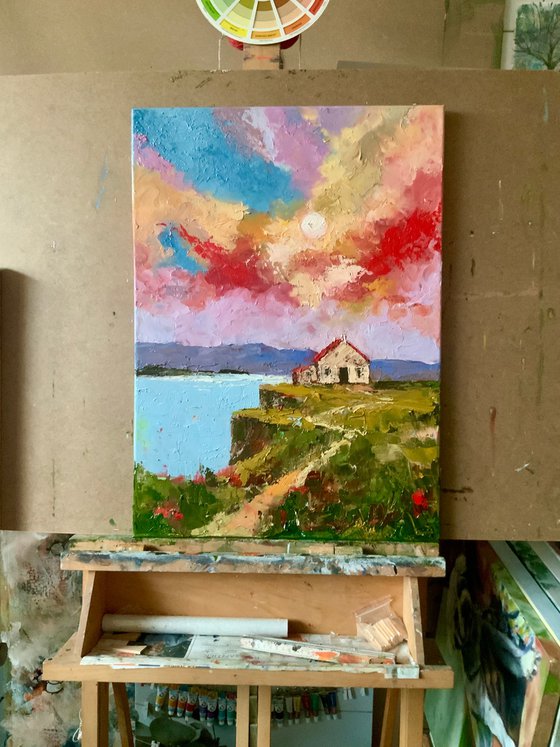 Sunset Over Skye Cliffs